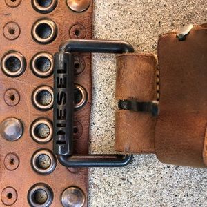 Diesel Serie C Brown Leather Belt